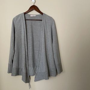 London rose cotton drawstring cardigan